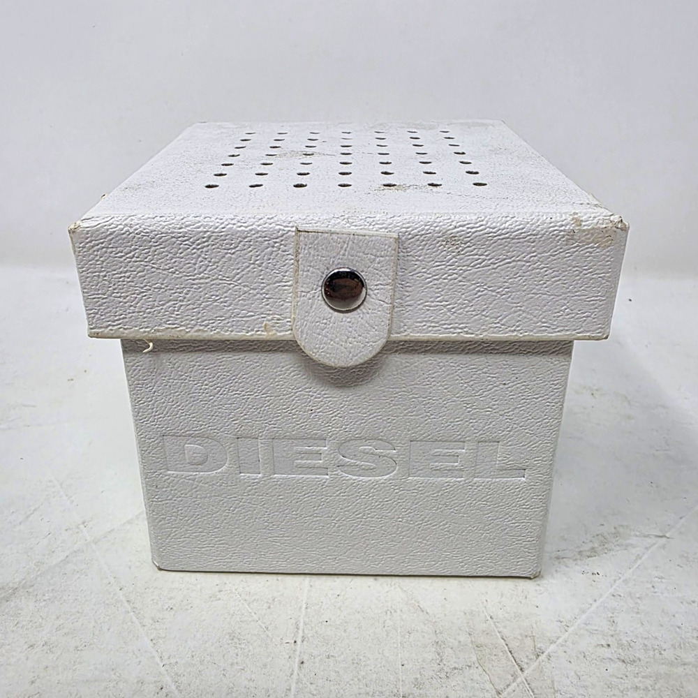 Diesel Watch Box Only White Storage Presentation Case Cushion Booklet